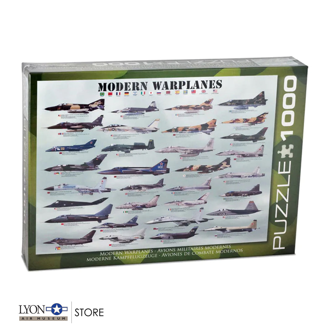Modern Warplanes Jigsaw Puzzle - 1,000 pieces