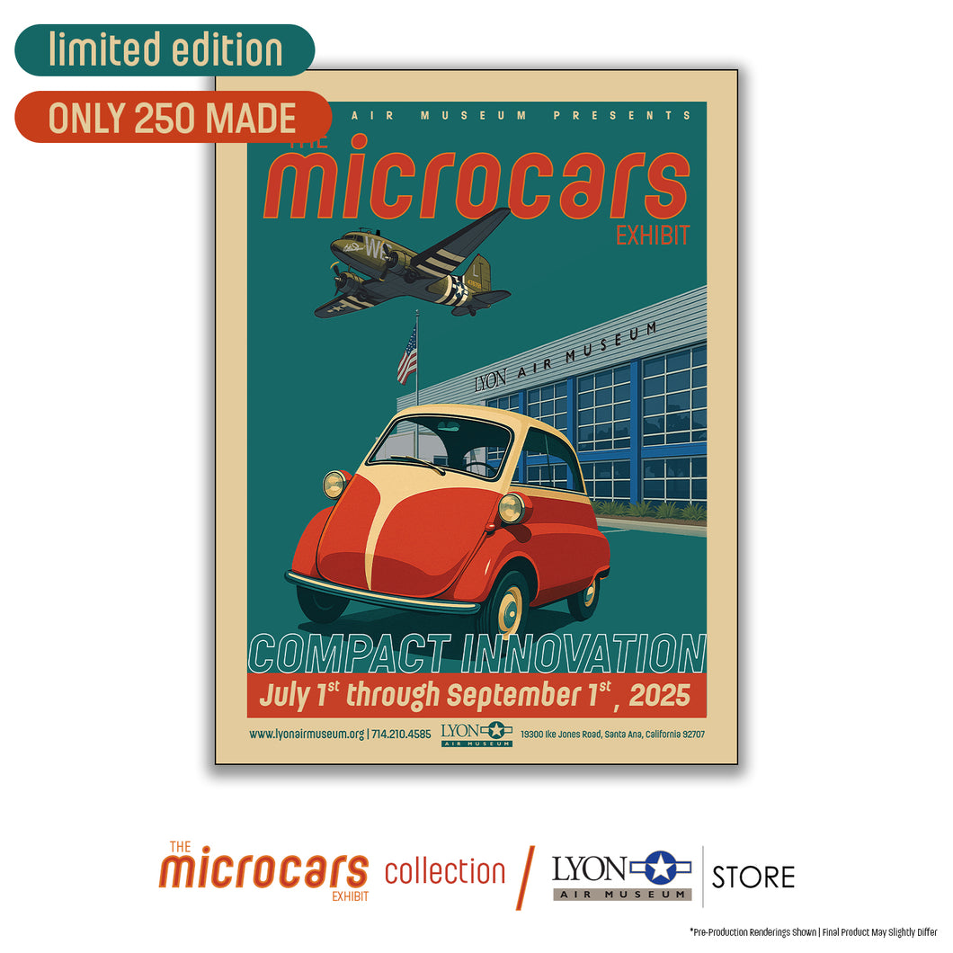 microcars POSTER - ARTIST SIGNED - LIMITED EDITION 1 of 250 NUMBERED PIECES (18