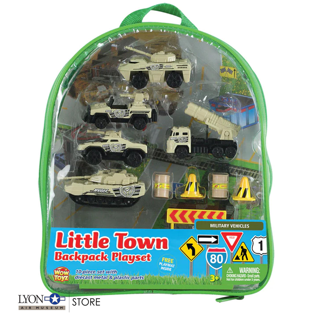 Military Vehicles Backpack Playset