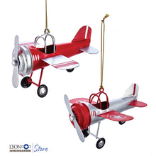 Load image into Gallery viewer, Tin Airplane Ornament [Online Exclusive]
