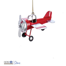 Load image into Gallery viewer, Tin Airplane Ornament [Online Exclusive]
